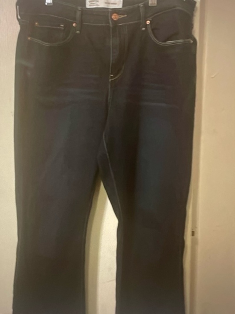 Signature by Levi Strauss Dark Blue Straight-Leg Jeans